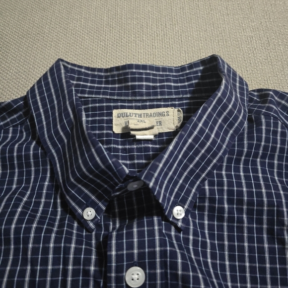 Duluth Trading Co Wrinklefighter Long Sleeve Button Down Men's Size 2XL - Picture 10 of 15